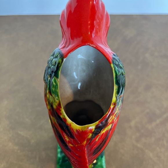 Vintage Retro Rainforest Ceramic Parrot Planter - Picture 5 of 11